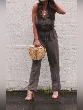 Olive Green Jump Suit